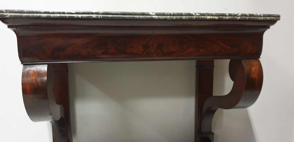 French Mahogany Console Table  View VIII