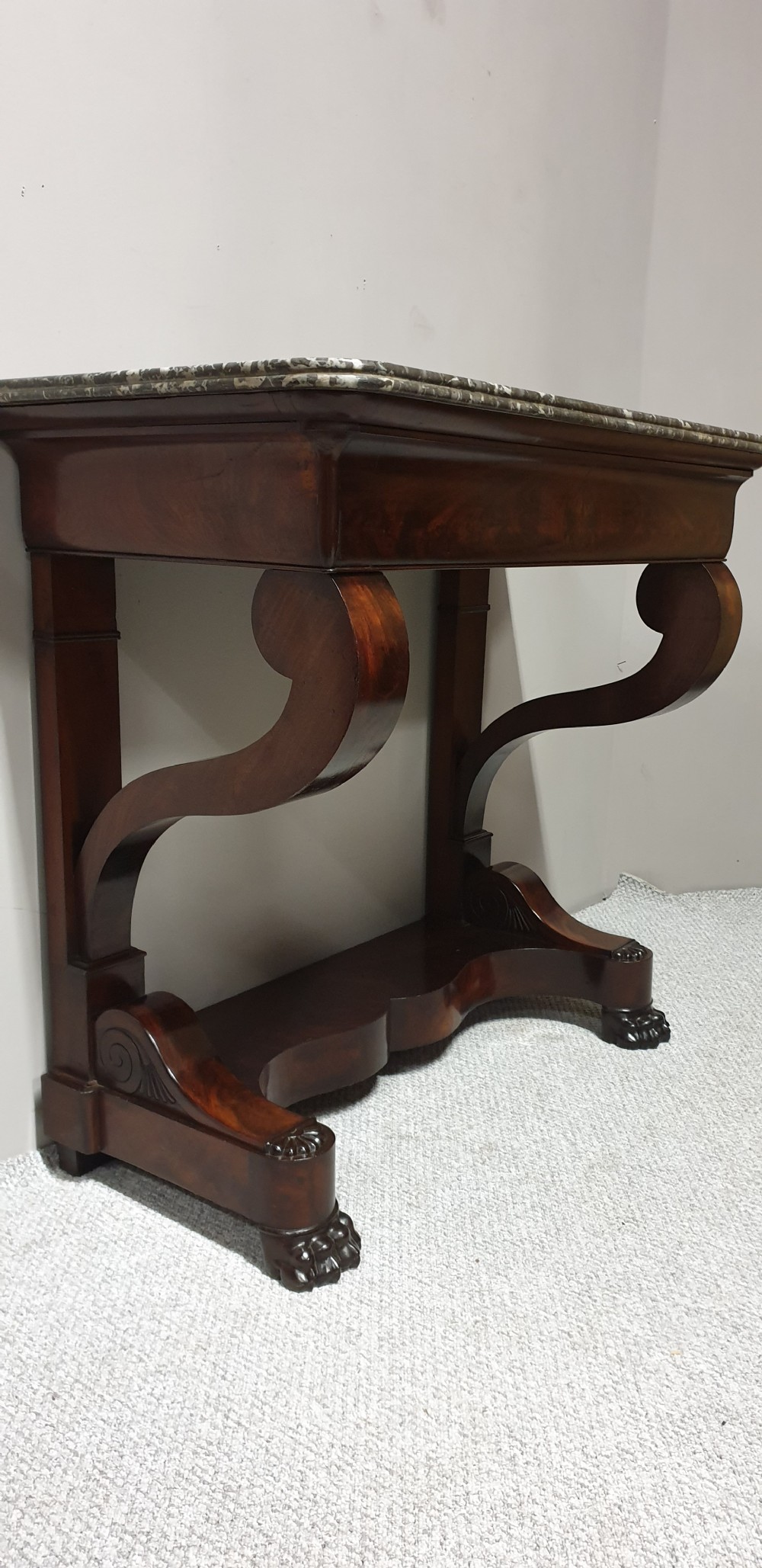 French Mahogany Console Table  View IX