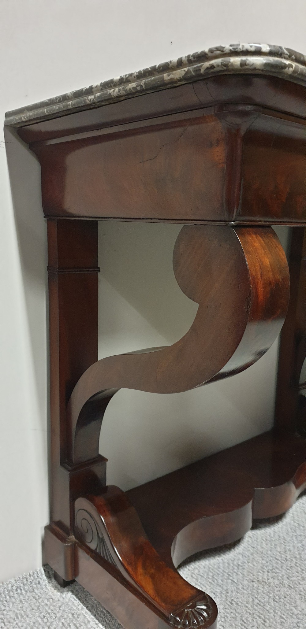 French Mahogany Console Table  View X
