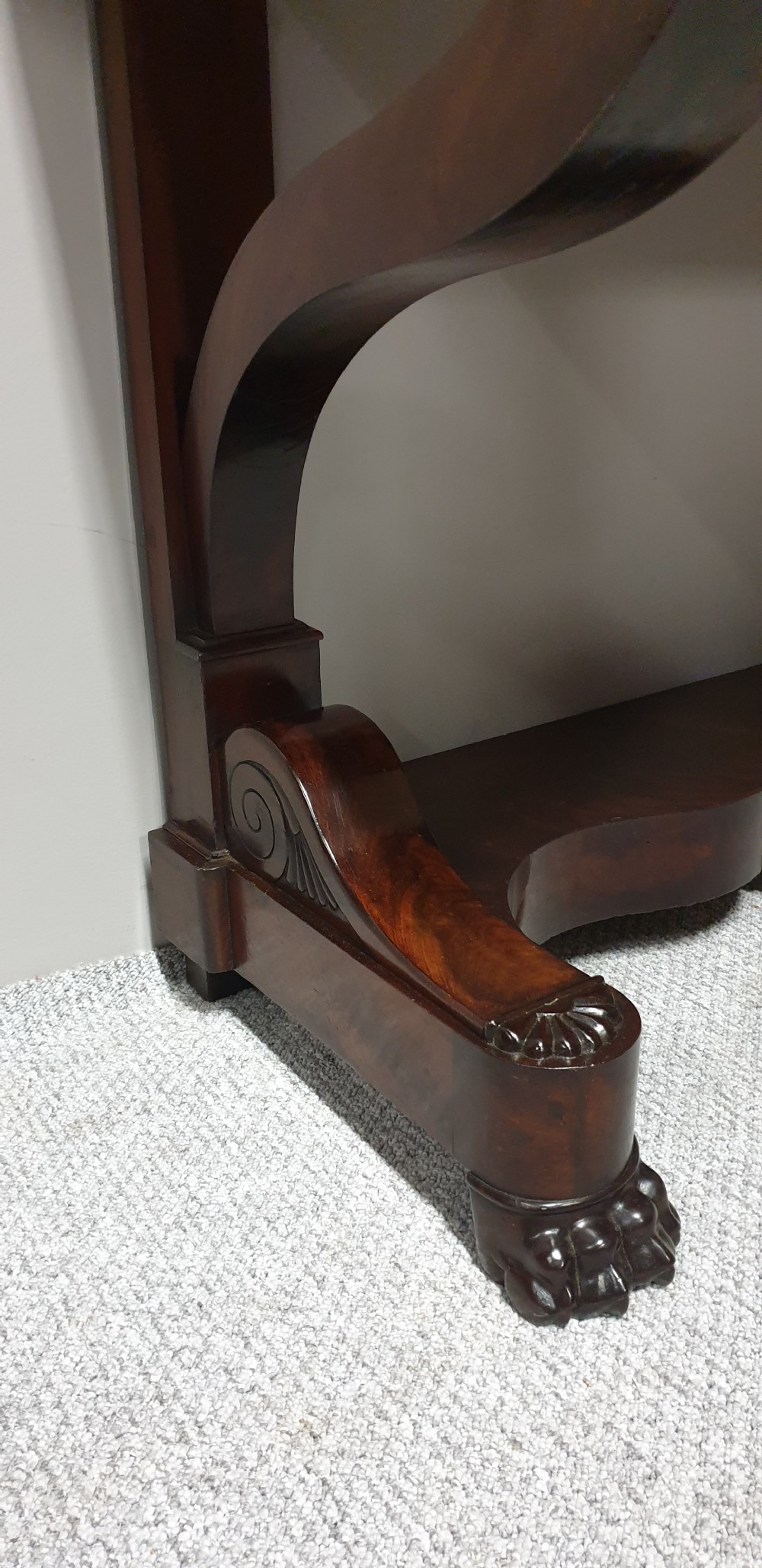 French Mahogany Console Table  View XI