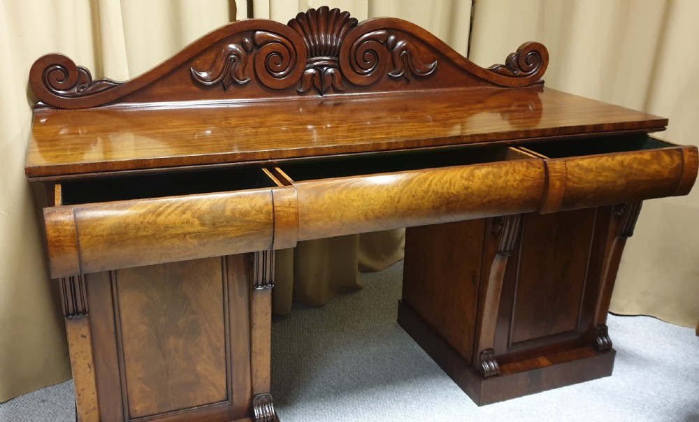 Very Nice Regency Mahogany Sideboard  View V