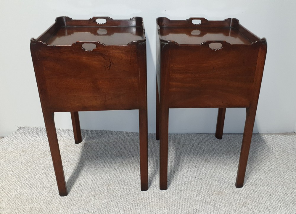 Pair Georgian Bedside Cabinets View IV