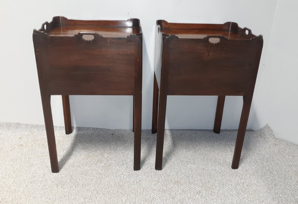 Pair Georgian Bedside Cabinets View V