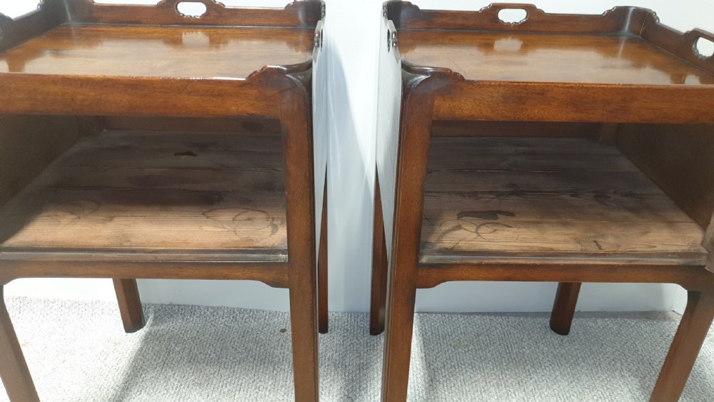 Pair Georgian Bedside Cabinets View VII