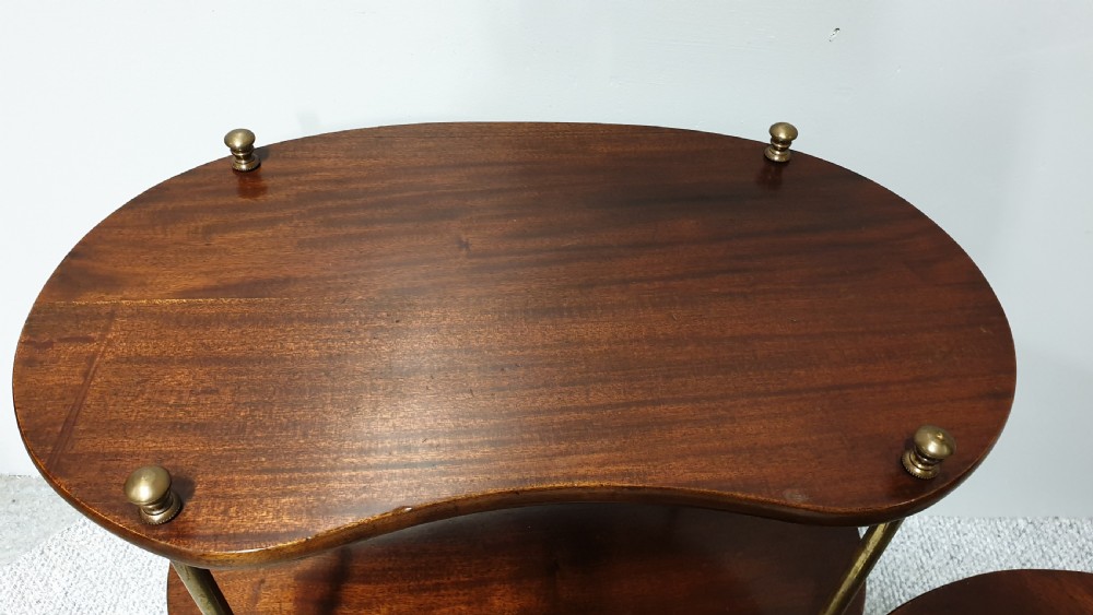 Pair Kidney Shaped Lamp Tables View III