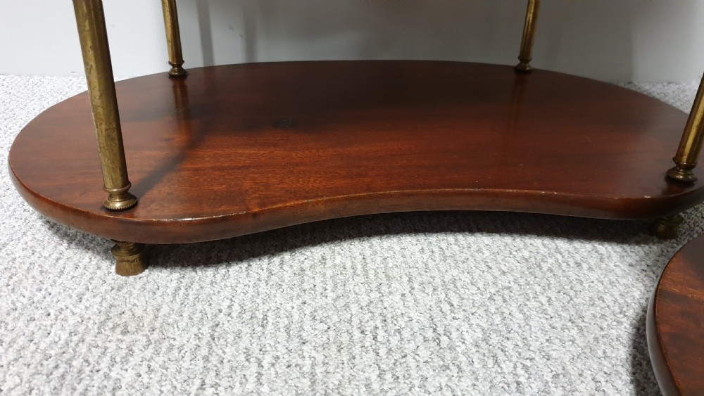 Pair Kidney Shaped Lamp Tables View VI