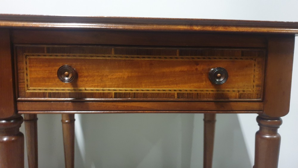Pair Mahogany Bedside Lamp Tables View IV