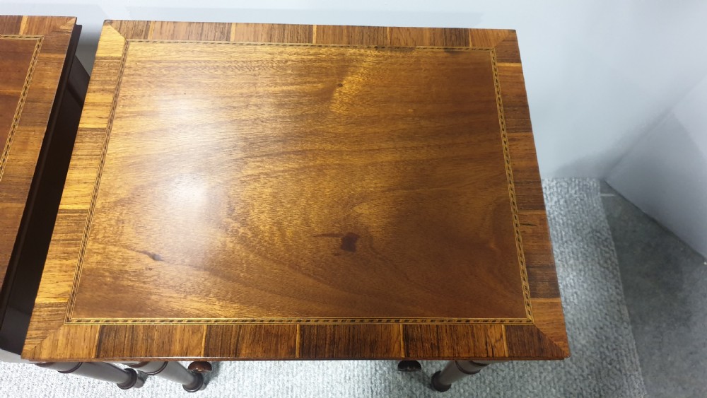 Pair Mahogany Bedside Lamp Tables View VI