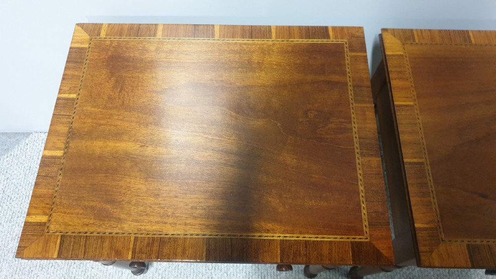 Pair Mahogany Bedside Lamp Tables View VII