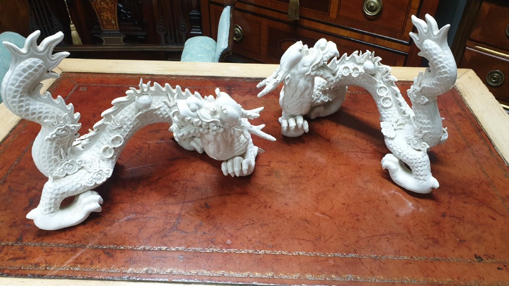 Wonderful Pair Chinese Imperial Dragons View II