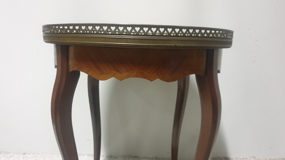 Small French Coffee Lamp Table  View II