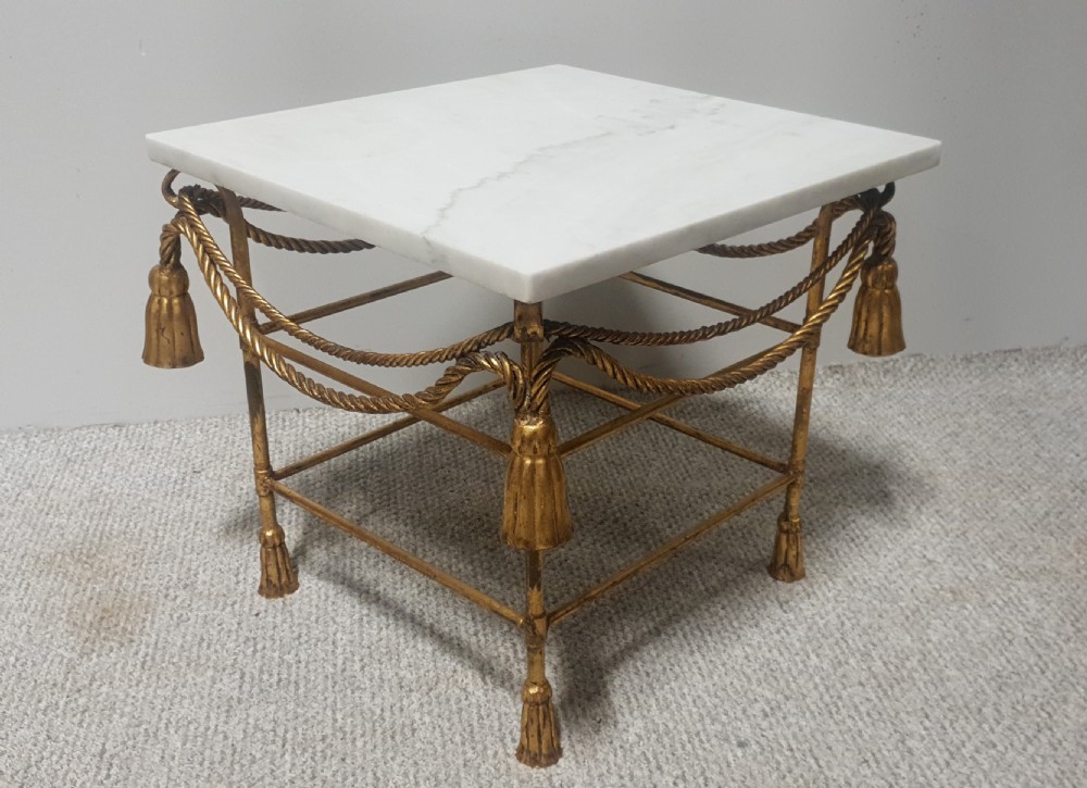 French Gilt Side Lamp Table