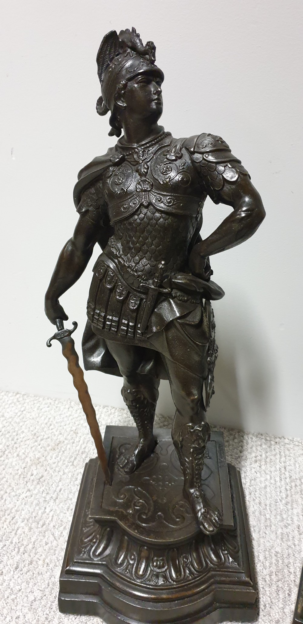 Large Pair Spelter Figures View VI