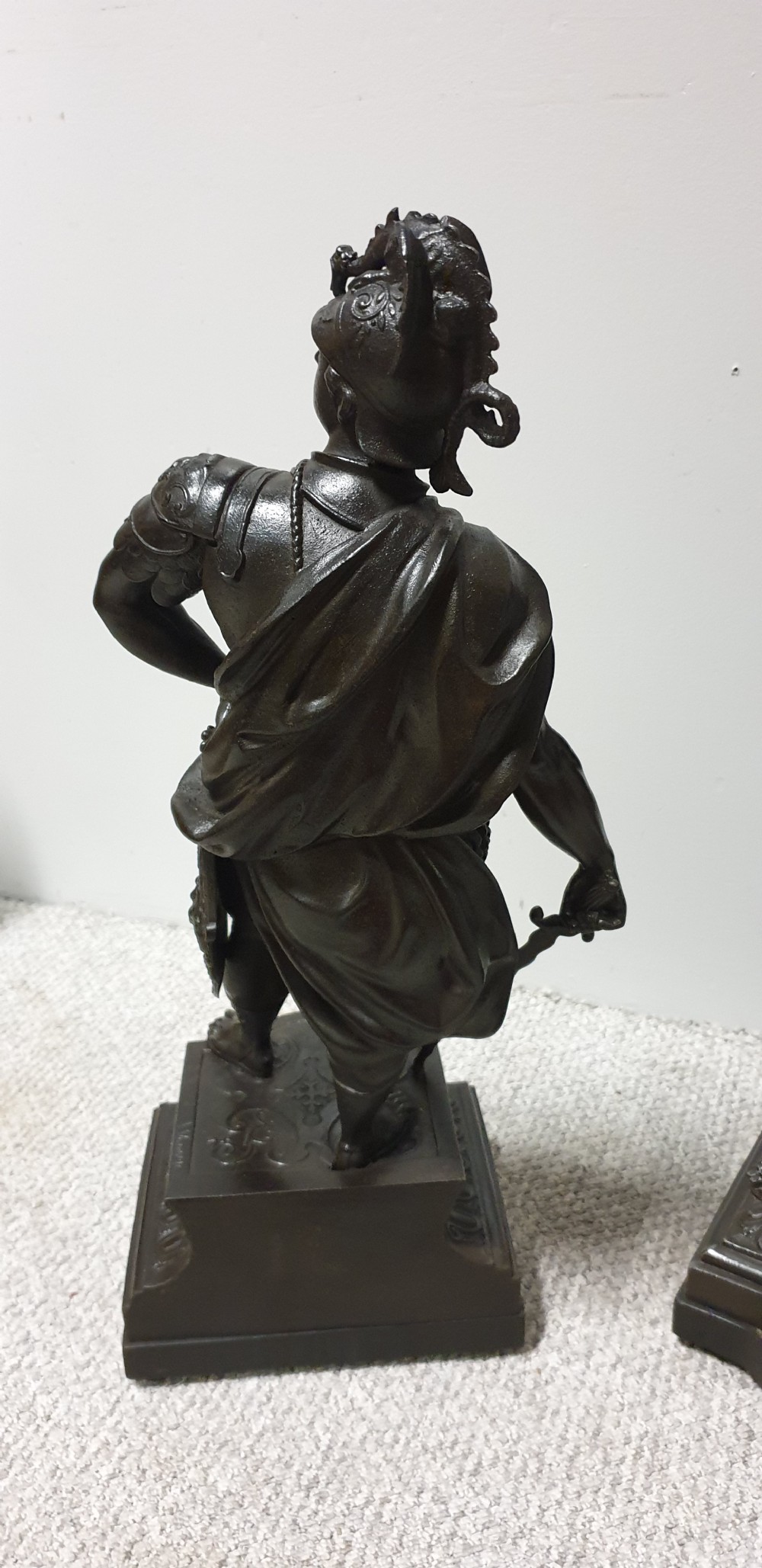 Large Pair Spelter Figures View X