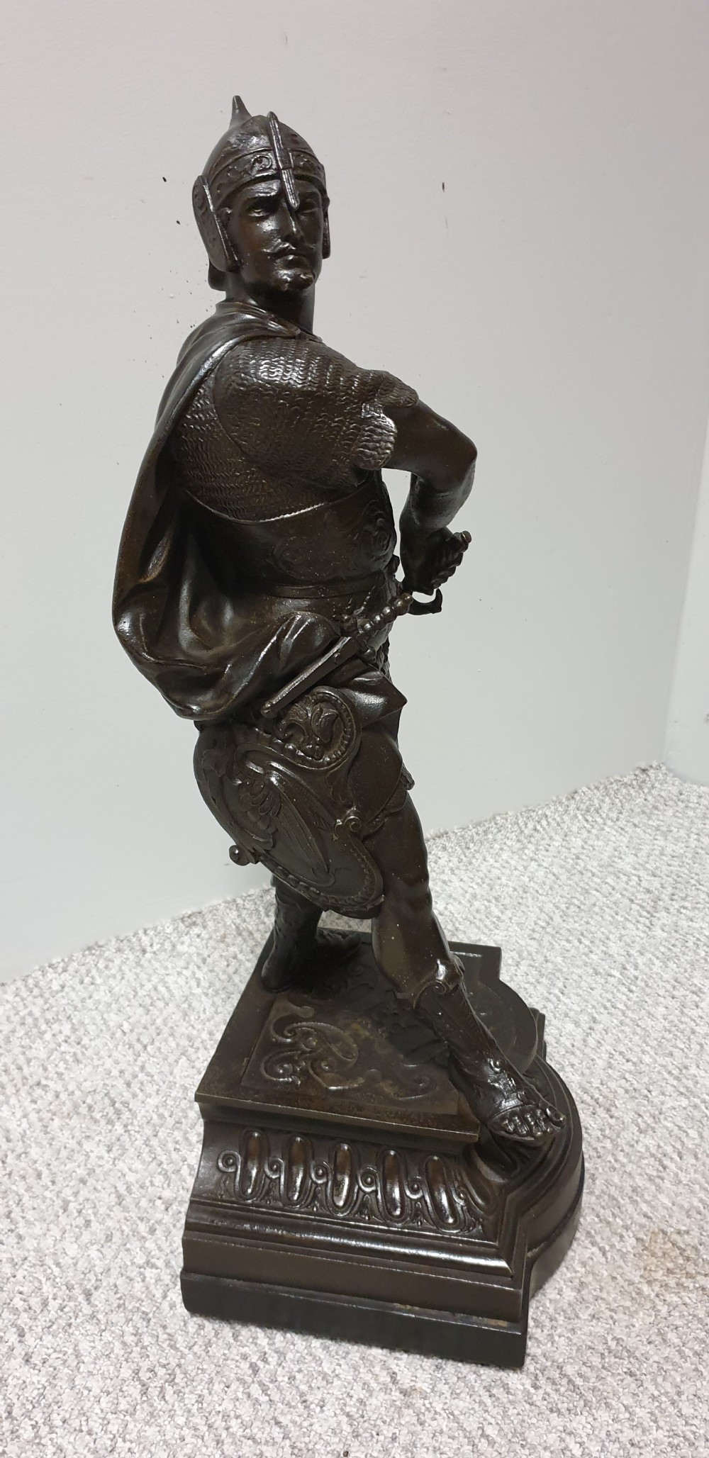 Large Pair Spelter Figures View XV