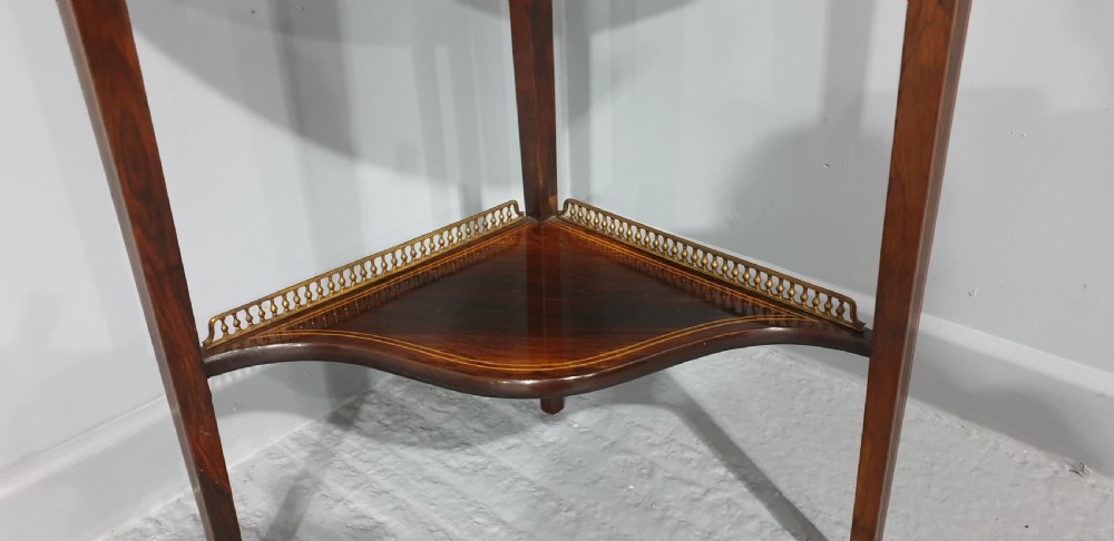 Top Quality Rosewood Corner Display Cabinet View VII