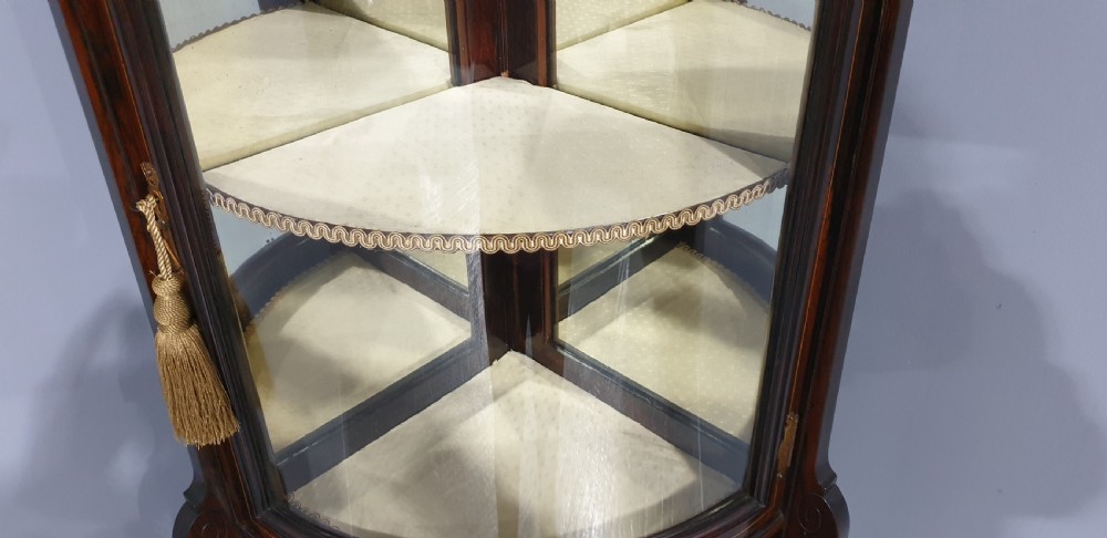 Top Quality Rosewood Corner Display Cabinet View X