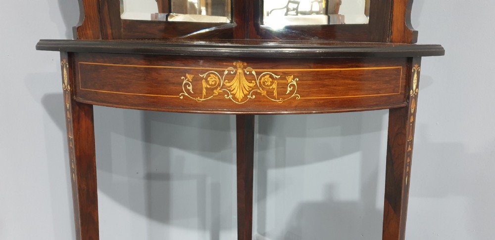 Top Quality Rosewood Corner Display Cabinet View XI