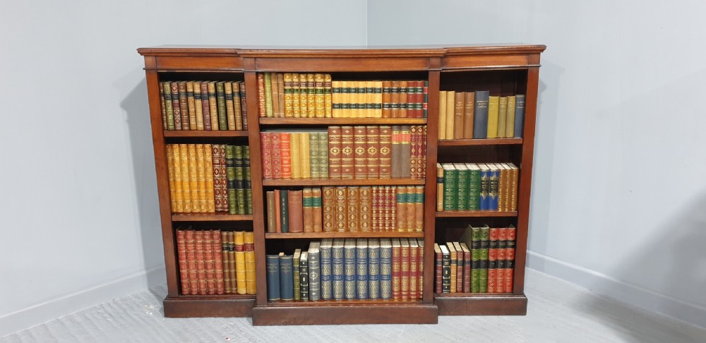 Mahogany Open Adjustable Bookcase View III