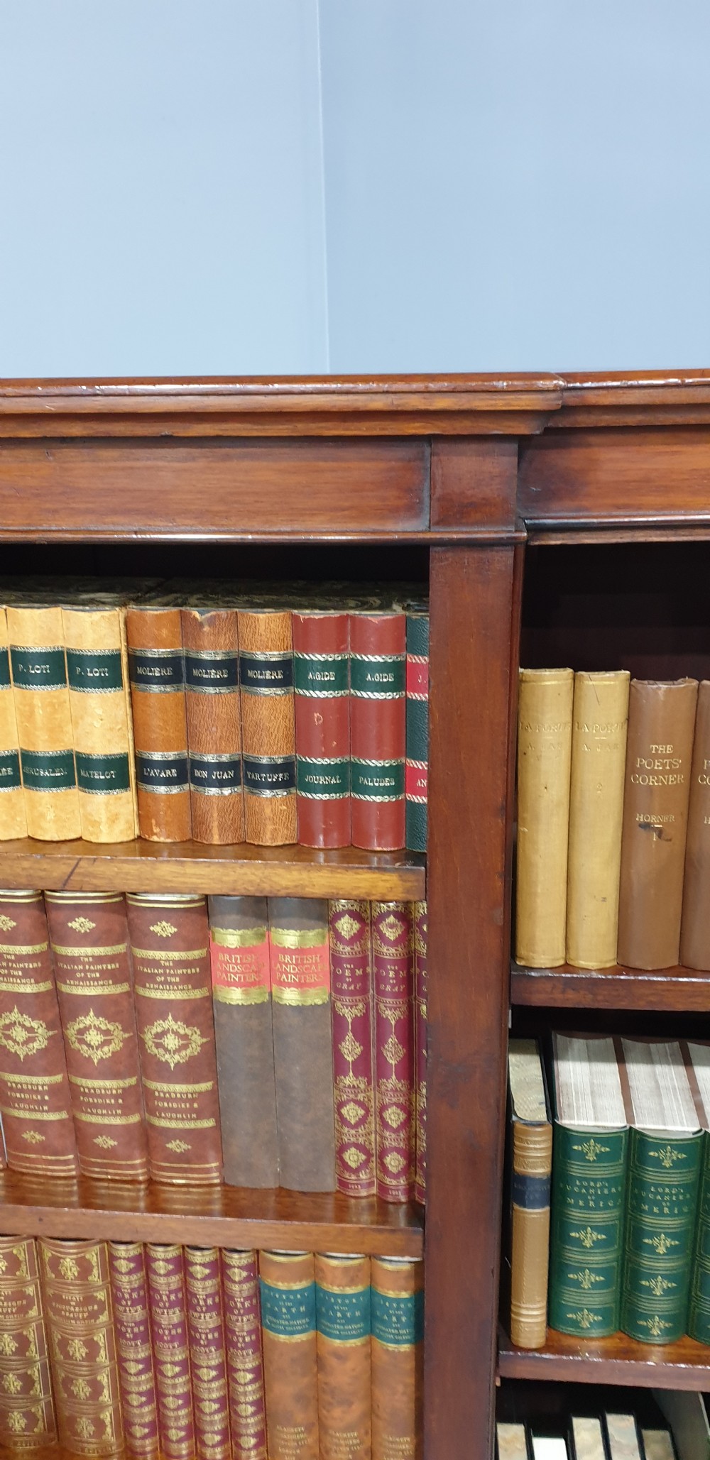 Mahogany Open Adjustable Bookcase View IV