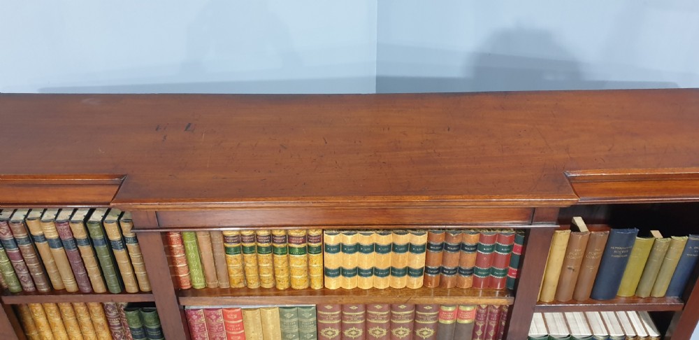 Mahogany Open Adjustable Bookcase View V