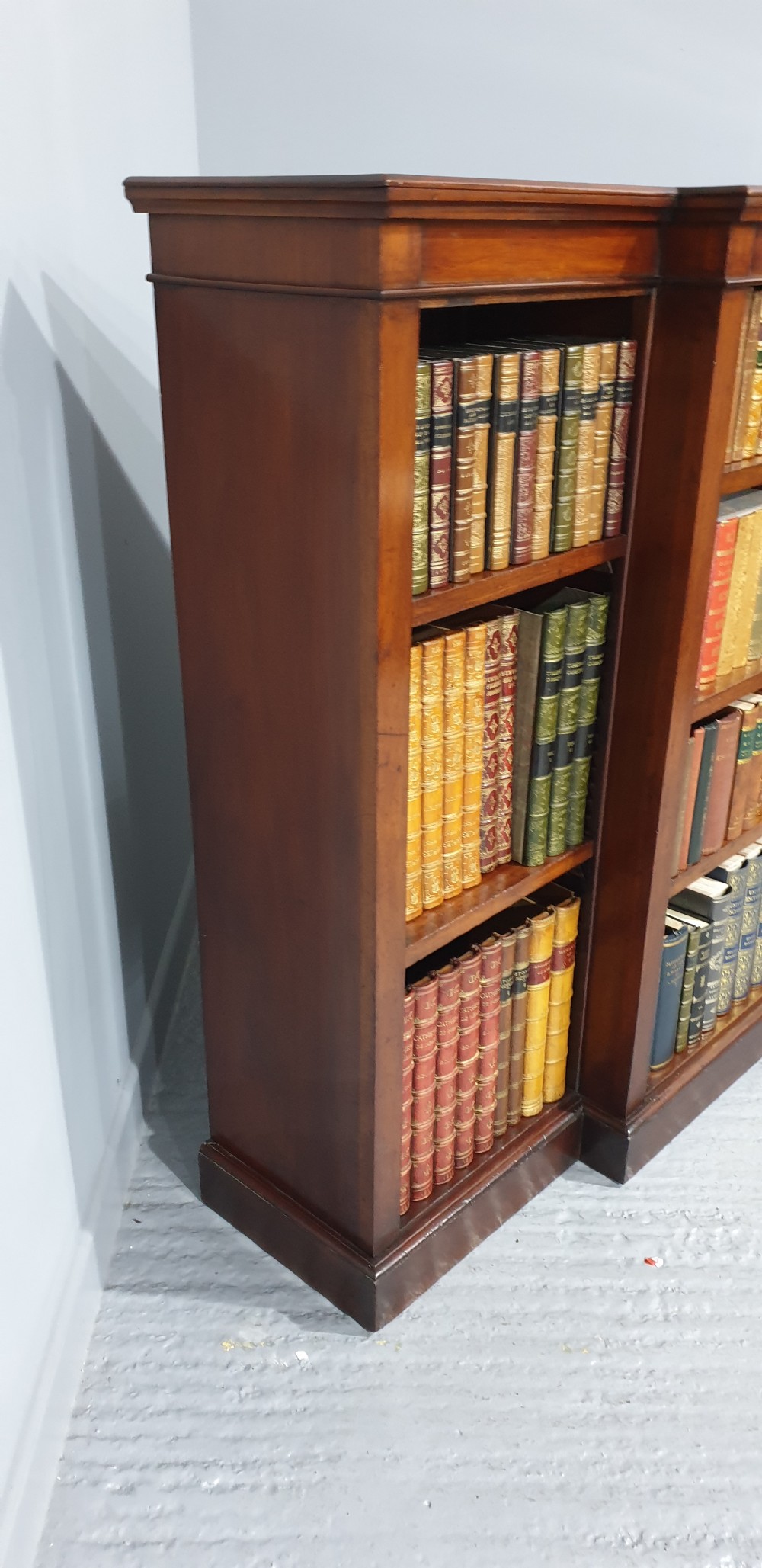 Mahogany Open Adjustable Bookcase View VIII