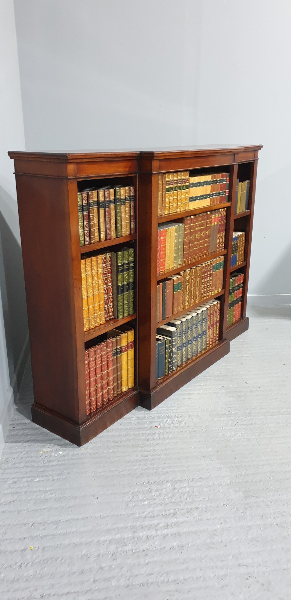 Mahogany Open Adjustable Bookcase View IX