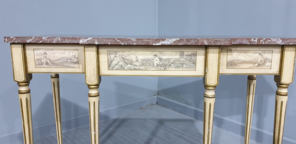 Excellent French Breakfront Console Table View III