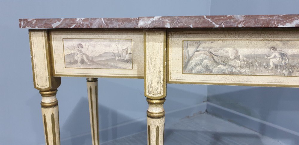 Excellent French Breakfront Console Table View V