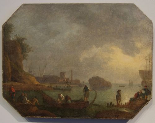 18th century italian harbour scene - CATEGORY: ANTIQUE ART - DATED 18TH CENTURY