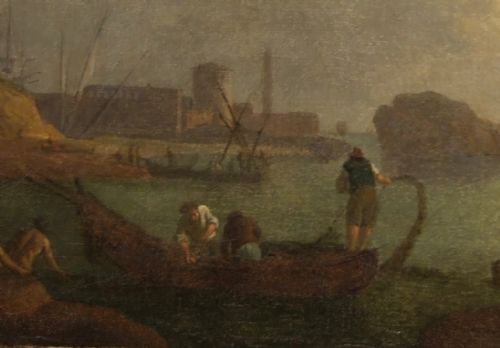 18TH CENTURY ITALIAN HARBOUR SCENE - ADDITIONAL PHOTO 1