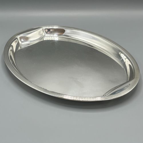 ART DECO 1920S SILVER PLATED COCKTAIL SERVING TRAY - ADDITIONAL PHOTO 1
