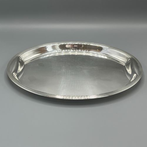 ART DECO 1920S SILVER PLATED COCKTAIL SERVING TRAY - ADDITIONAL PHOTO 3