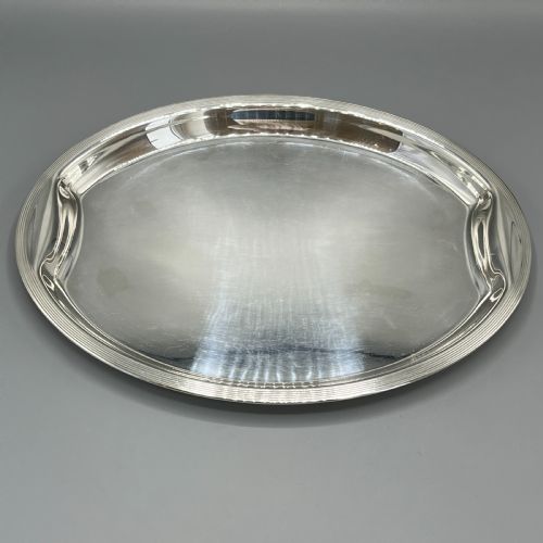 ART DECO 1920S SILVER PLATED COCKTAIL SERVING TRAY - ADDITIONAL PHOTO 4