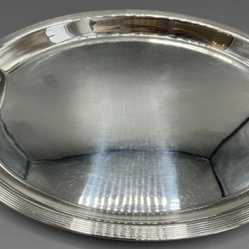 ART DECO 1920S SILVER PLATED COCKTAIL SERVING TRAY - ADDITIONAL PHOTO 6