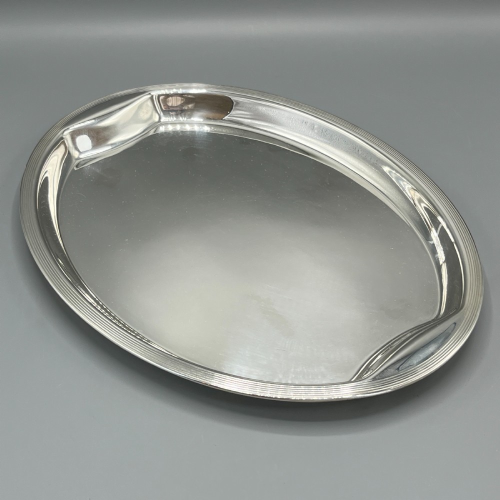Art Deco 1920s Silver Plated Cocktail Serving Tray