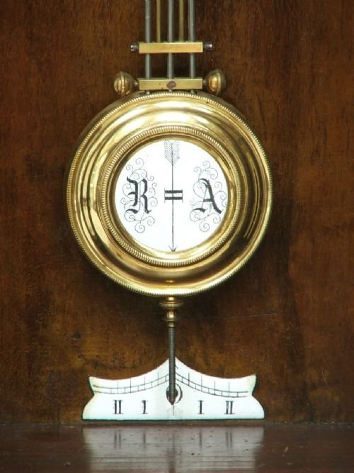 fig 3. EARLY WALNUT CASED VIENNA REGULATOR WALL CLOCK c1860