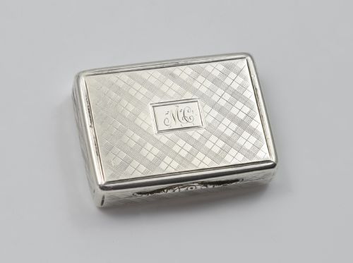 fig 1. William IV Silver Vinaigrette Nathaniel Mills 1837