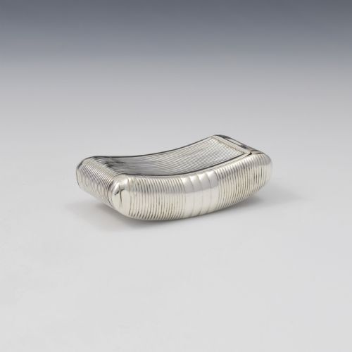 Fine Georgian Ribbed Silver Snuff Box