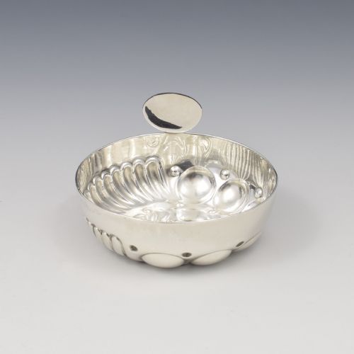 fig 1. Superb 19th Century French 0.950 Silver Tastevin Wine Taster