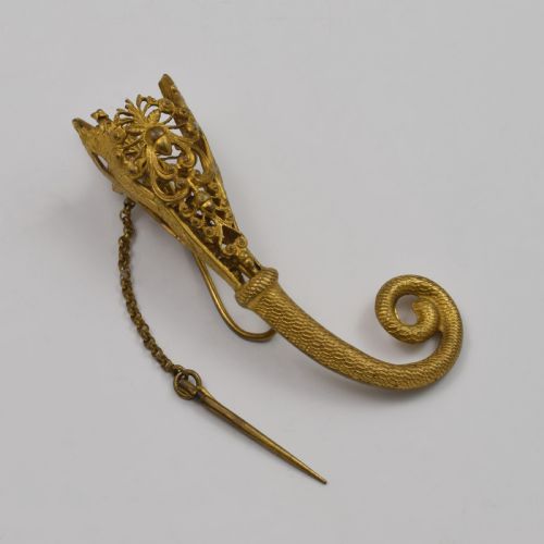 fig 1. 19th Century French Gilt Ormolu Tussie Mussie / Posy Holder c.1880