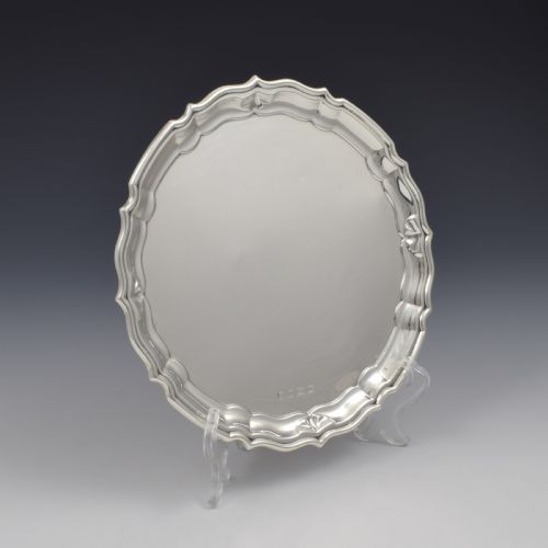 fig 1. Art Deco Silver Salver / Tray Barker Brothers 1935