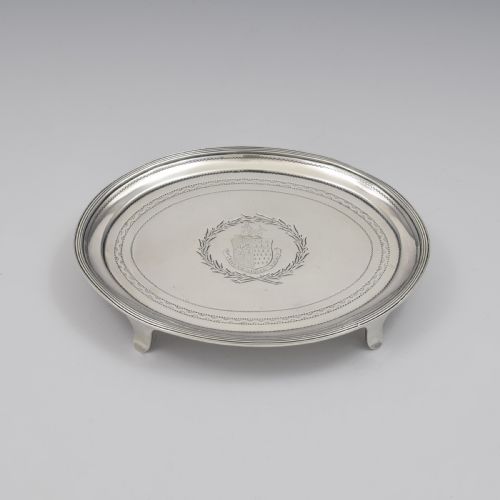 Georgian Silver Teapot Stand Alice & George Burrows 1803