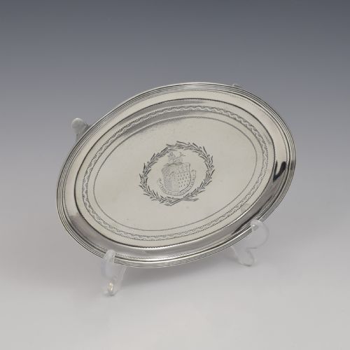 fig 1. Georgian Silver Teapot Stand Alice & George Burrows 1803