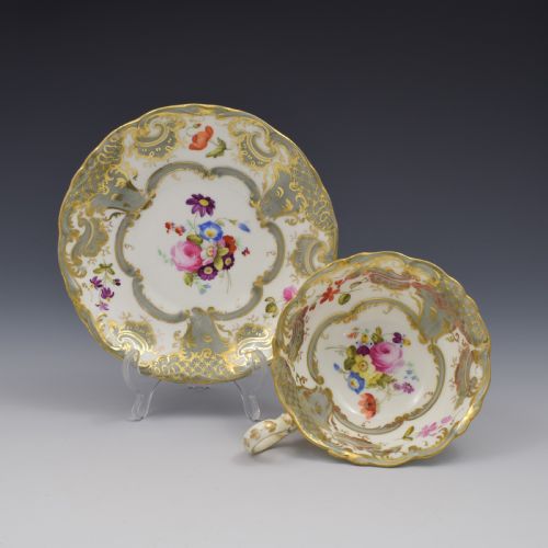 Coalport Porcelain Adelaide Tea Cup & Saucer Pattern 2/813 C.1830