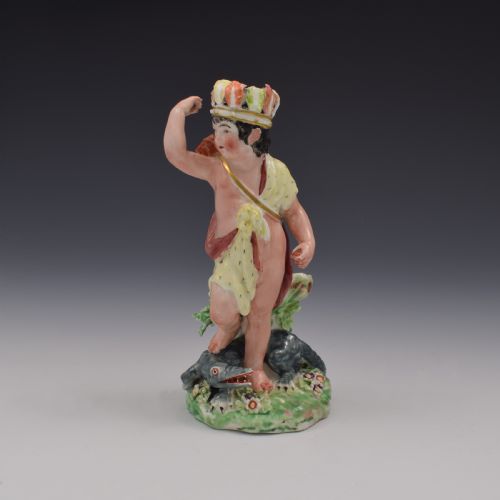 Derby Porcelain Figure of America from Four Quarters of the Globe C.1770