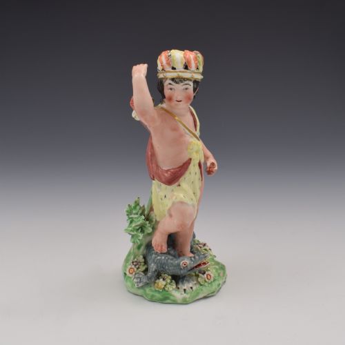 fig 1. Derby Porcelain Figure Of America From Four Quarters Of The Globe c.1770