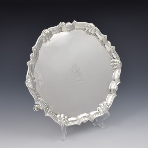 Large George II Silver Salver Robert Abercromby 1745