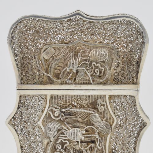 fig 1. Fine Chinese Export Silver Filigree Card Case c.1870