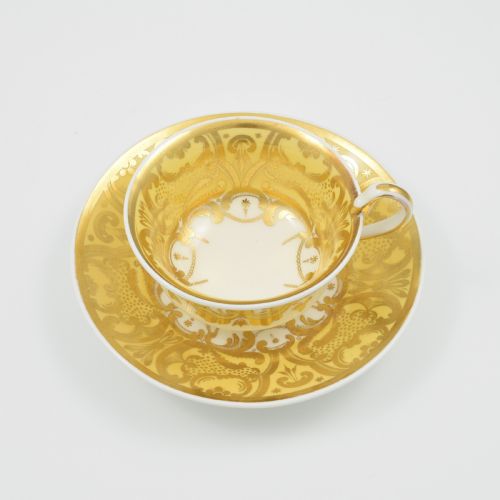 fig 1. Spode Etruscan Teacup & Saucer Serpent Handle 4436 c.1825